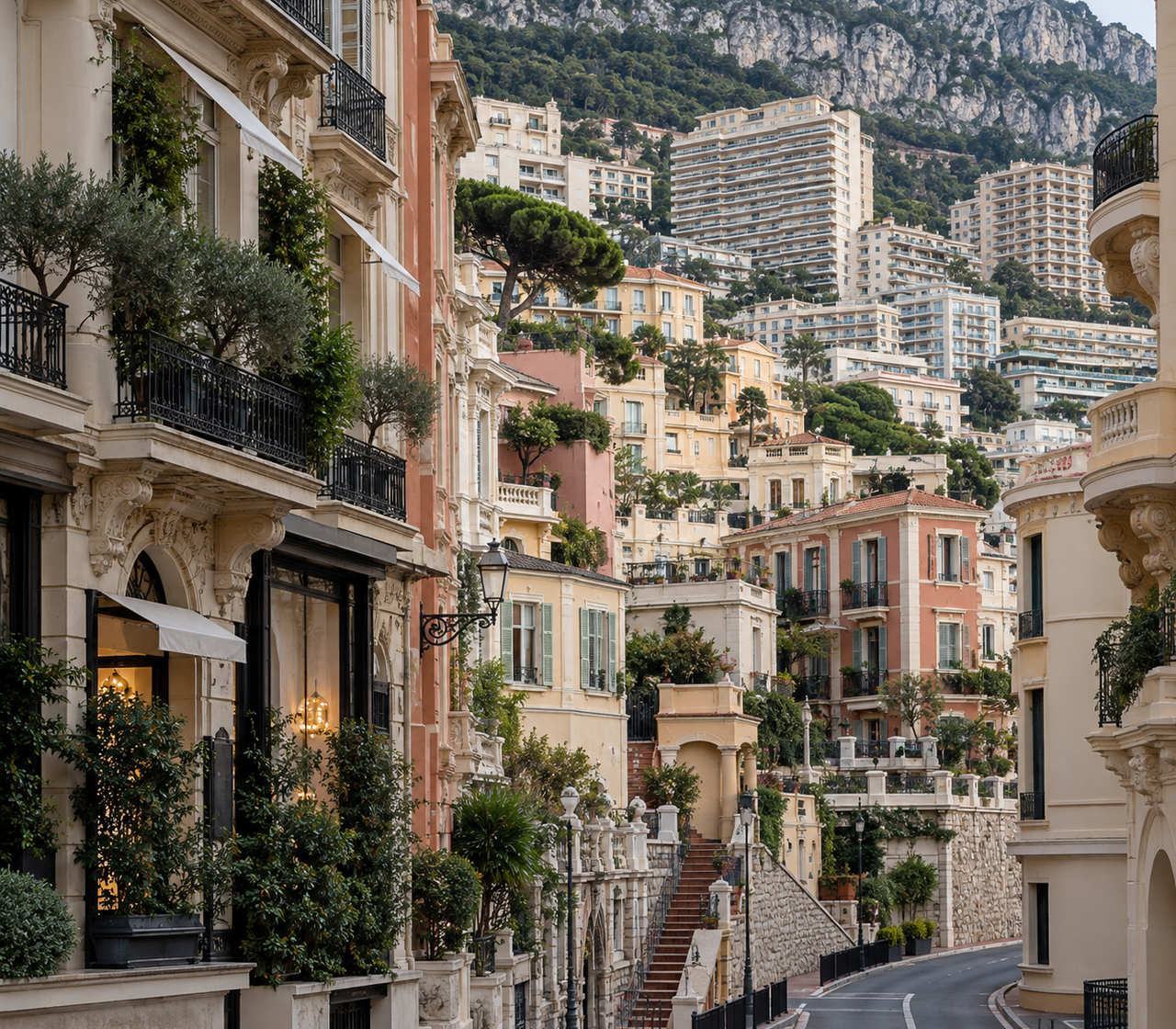 Vue de la Principauté de Monaco