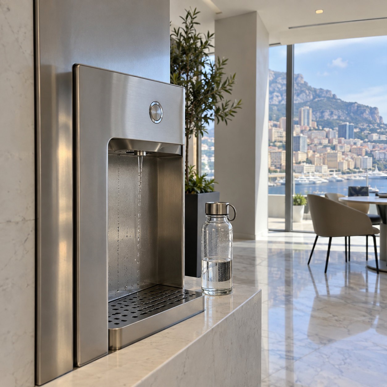 Fontaine à eau Optimat installée en entreprise